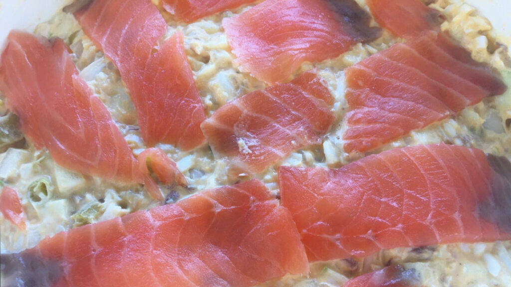 Ensaladilla Rusa Keto con salmón