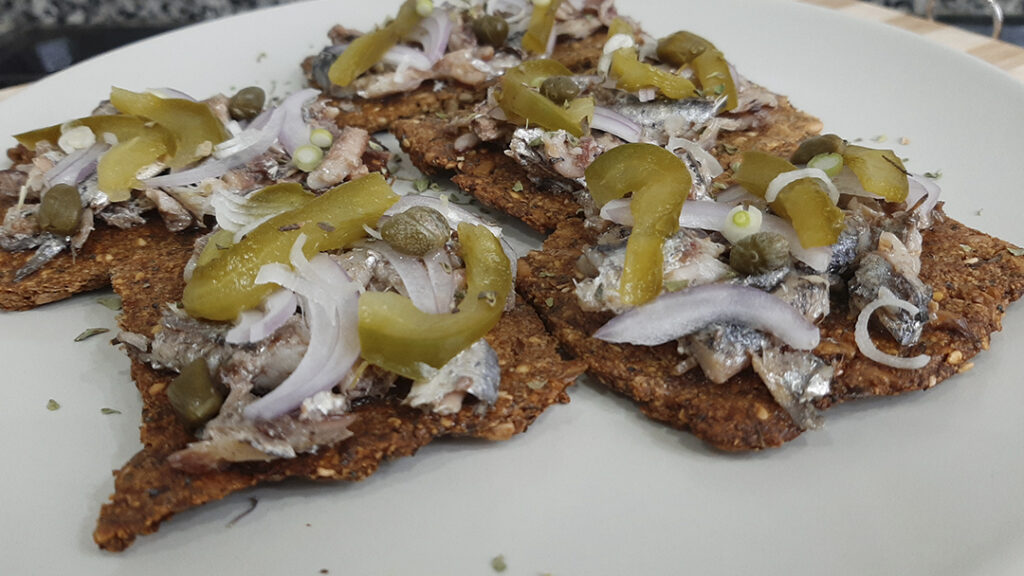 Crackers de sésamo keto