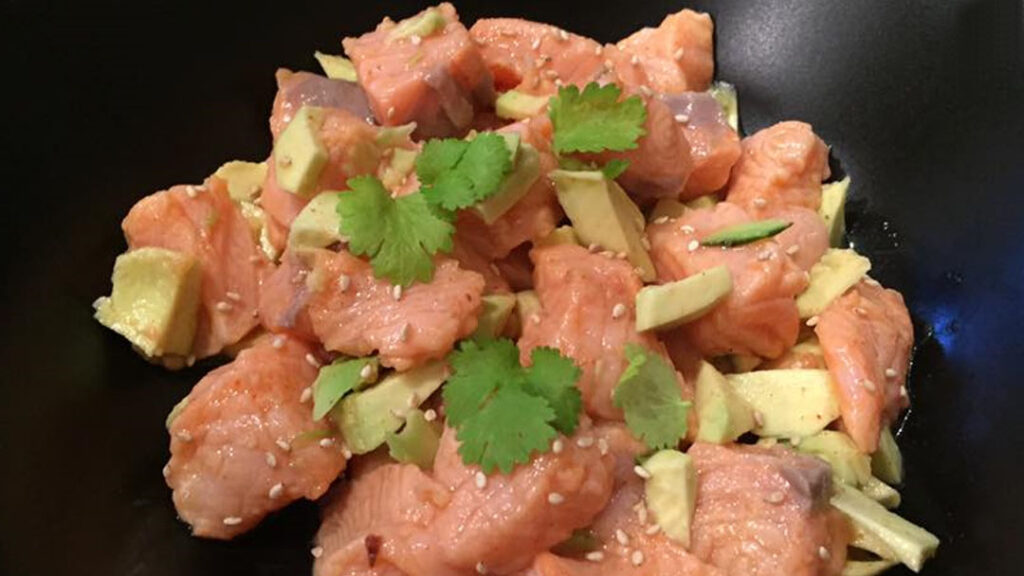 Ceviche de Salmón con Aguacate