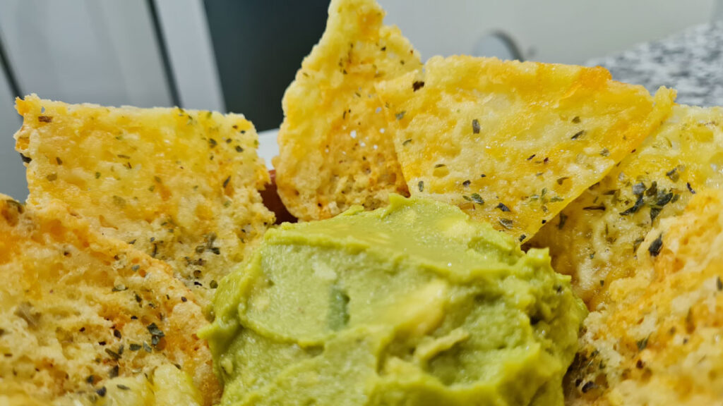 Crackers de queso keto