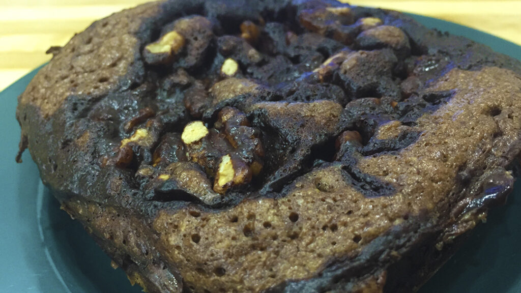 Brownie de nueces keto al microondas