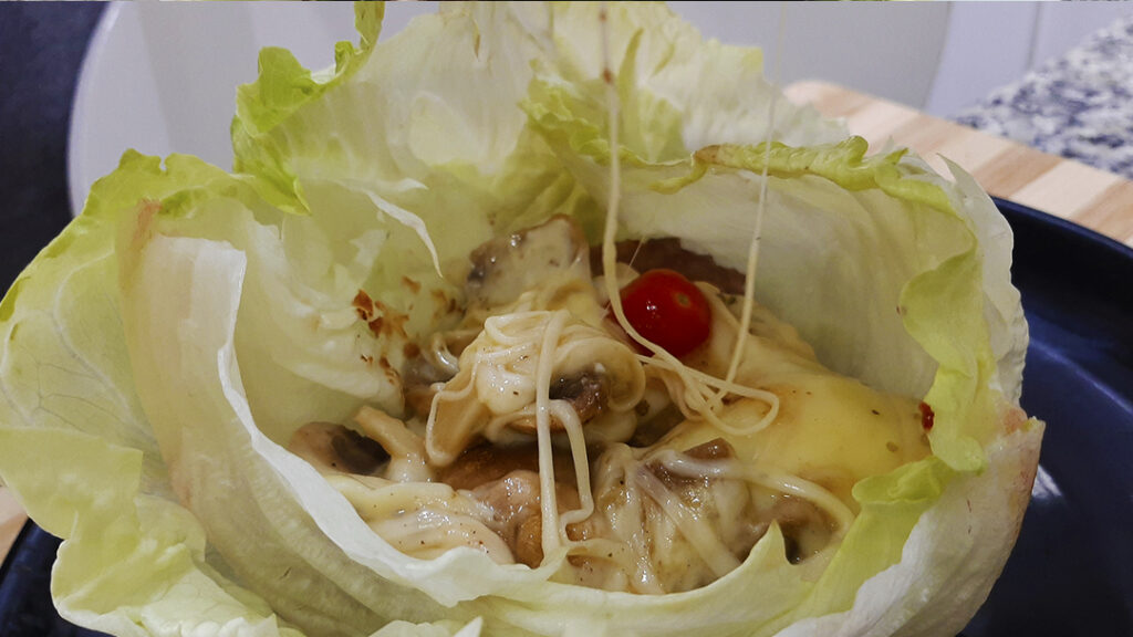 Receta de hamburguesa con Provolone fundido