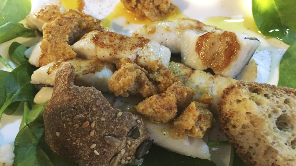 Receta de Bacalao con Romesco
